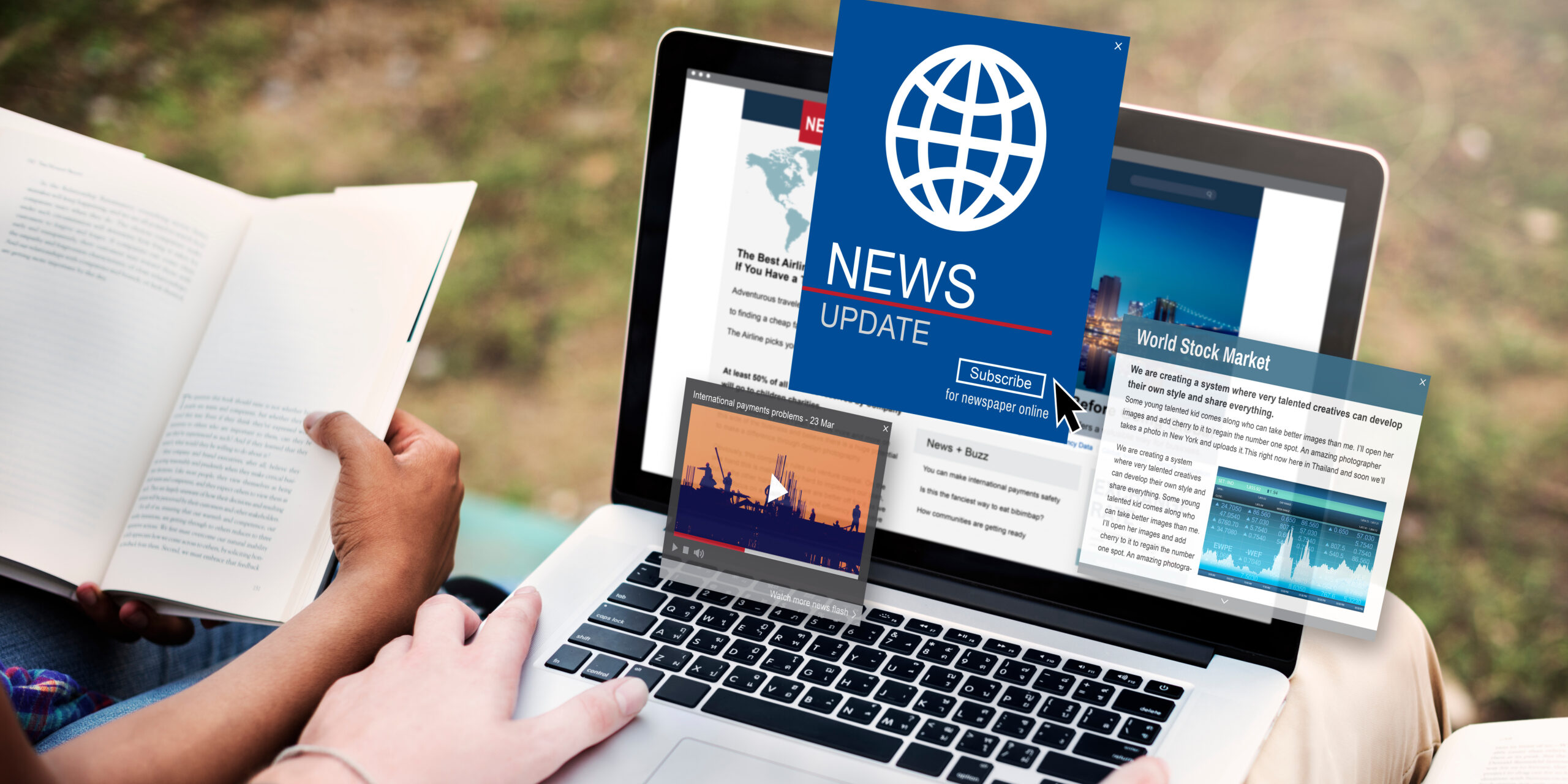 News Update Journalism Headline Media Concept